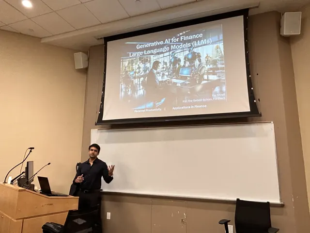 AI lecture and presentation at Fordham University