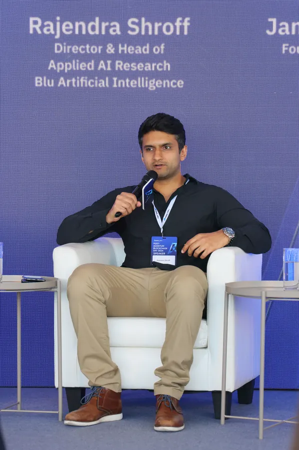 Raj Shroff speaking about AI strategy and education